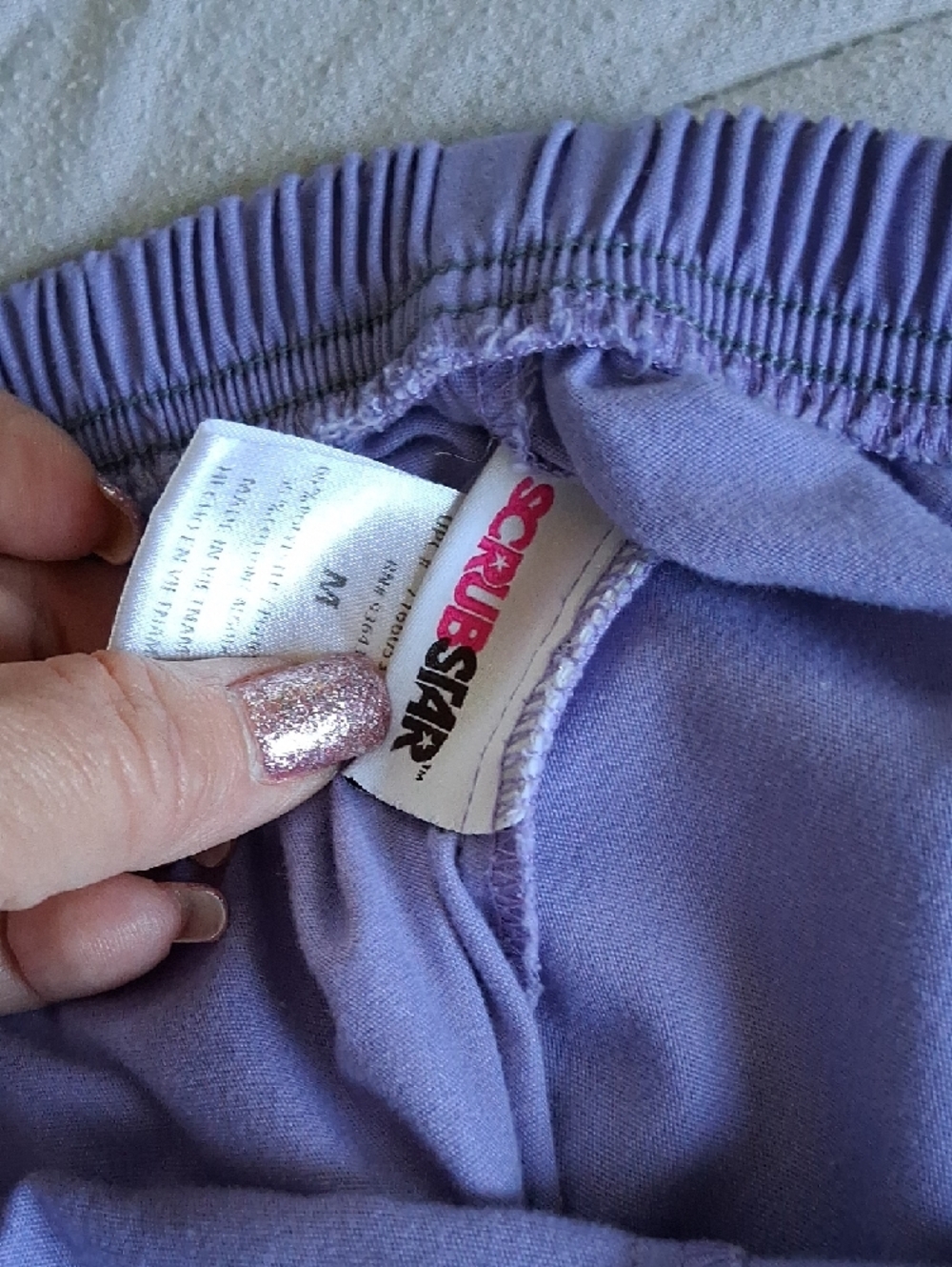 Scrubstar Lavender Elastic Waist Scrub Pants - Picture 3 of 4